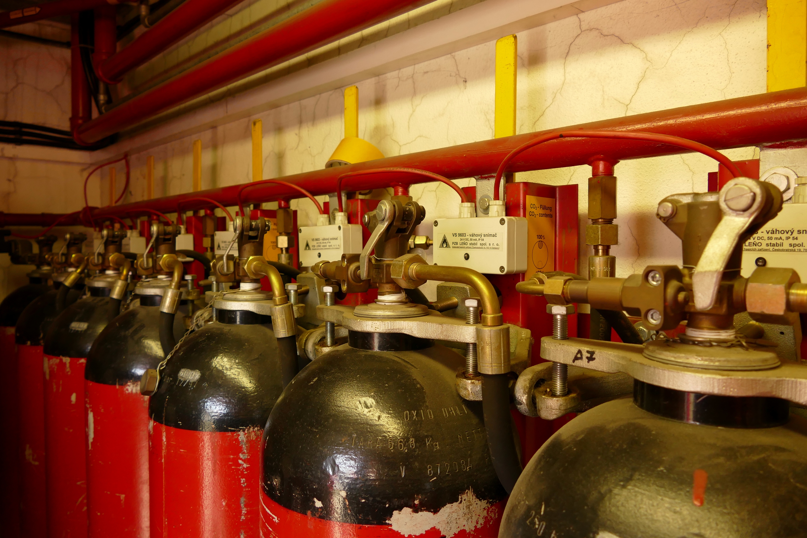 Plynové stabilní hasicí zařízení